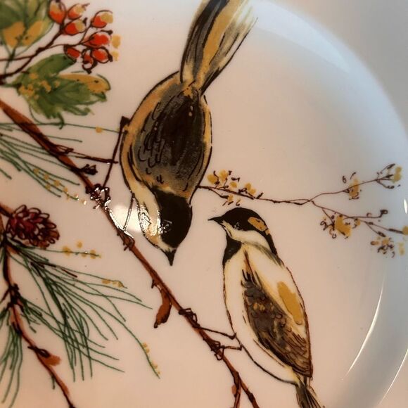 Lenox Winter Song Luncheon Plate - set of 4 new - Picture 5 of 5